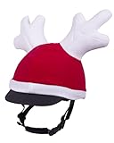 Reithelmüberzug mit Rentiergeweih Rot Weihnachten ARBO-INOX®