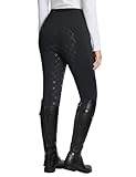 BALEAF Damen Winter-Reithose Fleece-Reithose Vollbesatz Reithose Reißverschluss-Taschen Leggings...