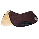 Werner Christ Lammfell Westernpad Roundskirt Western Sattelpad mit Unterseite aus echtem Schaffell,...