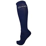 Horsenjoy Reitstrümpfe Zircon Reitsocken REIT-Kniestrümpfe (38-41, dunkelblau)