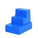 Nedlandic Quality Horse Supplies Leiter, 3-stufig, Blau, 8.45 kg, 66.04 x 70 cm, Aluminium &...