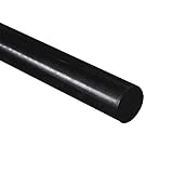 HDPE Rundstab aus hochdichtem Polyethylen, schwarz, 30 mm Durchmesser x 300 mm Länge, Grad A PE 500