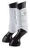 LeMieux Unisex-Erwachsene Prosport Mesh Paar Bürsten Stiefel, weiß, M