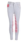 HKM Reithose -Bibi&Tina- Silikon-Vollbesatz 9200 hellgrau (as3, Numeric, Numeric_116, Slim)