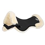 Werner Christ ® Sattelkissen/Sattelpad Rand Standard Sattelunterlage aus echtem Lammfell,...