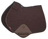 LeMieux Pro Sport Close-Contact-Schabracke, quadratisch gesteppt (D-Ring-Schlaufe) M braun