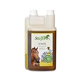 Stiefel Leinöl für Pferde, 100% naturreines Öl, kaltgepresst, unterstützt den Fellwechsel, die...