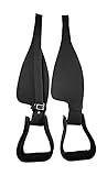 A&M Reitsport Steigbügel + Fender aus Leder hoher Qualität, Neu, Farbe:Schwarz