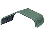 ShelterLogic Folien Weidezelt Zeltgarage Run-In-Shed | Grün | 610x670x320 cm