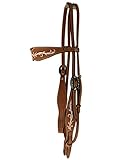 QHP-Kaltbluttrense Western I Geformte Trense I Ergonomischer Nasenriemen I Zahnschonend I Breites...