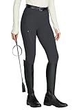 WILLIT Damen Reithose Reitleggings Vollbesatz Silikon Reithose High Waist Stretch Reithose mit...