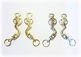 PS Pferdeartikel Barocke-Akademische Hackamore Silber oder Gold-Messingfarbig verziert Farbe Gold