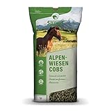 Speed ALPENWIESEN COBS, 1 x 20 kg, Heucobs von frischen Alpenwiesen, Pferdefutter ohne Melasse und...