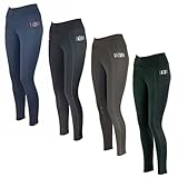 Lazura - Winter-Reitleggings für Damen Lisa | Thermo-Leggings zum Reiten | mit Silikon-Vollbesatz &...