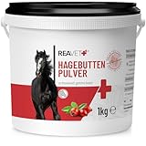 ReaVET Premium Hagebuttenpulver 1kg – Naturrein, Stärkt Immunsystem + Gelenkfunktion, Reichhaltig...