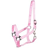 PFIFF 101668 Halfter, Kunststoff Pferdehalfter Stallhalfter Weidehalfter Pink Cob Vollblut