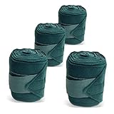 Bandagen fürs Pferd aus Fleece mit Klettverschluss - Fleecebandagen Pferd im 4er Set mit...