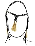Thor Equine Kopfstück Futurity Hair Westerntrense, Schwarz Full