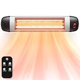 Mursche Heizstrahler Terrasse Infrarotheizung - 2500W Infrarot Strahler Outdoor mit Fernbedienung...