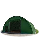 TOOLPORT Rundbogenhalle Zelthalle 9,15x10x4,5m Weidezelt Offenstall Reithalle Weidehütte Reitzelt...