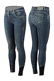 Animo Nefertiti Damen Jeans Reithose Kniebesatz FS/22, Größe:44 (D38)