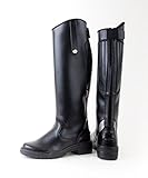 Rhinegold Reitstiefel-7 Nebraska Synthetik-Stiefel, lang, Größe 41, Schwarz, UK 7 / EU 40