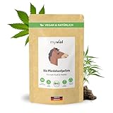 Bio Pferdehanf Pferdefutter aus Hanf 2,5kg Hanfpellets für Pferde Presskuchen Pferde...