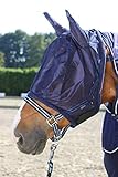 Pfiff 102144 Fliegengesichtsmaske mit Ohren, Fliegenschutz Insektenschutz Maske, Blau, Shetty