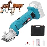 Schermaschine Pferd Schafschere für Makita 18V Akku, 6 Gang 35 Zähne Haustiermaschine Kabellos...