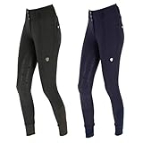 Kerbl Covalliero Reithose Highwaist, Vollbesatz Damenreithose, Dunkelgrau, 40