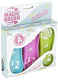 Kerbl Original MagicBrush Bürstensets Pferdebürste Pferdepflege Massagebürste, Rainbow, 3er Set