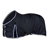 HORZE Regendecke Glasgow, Outdoor Decke wasserdicht, Light Turnout 0g, Blau, 145