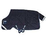 Horseware Amigo Bravo 12 - Winterdecke oder Regendecke 125cm ohne Füllung navy/navy & white