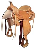 A&M Reitsport Westernsattel Denver aus Büffelleder hoher Qualität Neu, Größe:16 Zoll