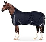 Equinate Regendecke Oakland Highneck Weidedecke mit Fleece 135cm Navy