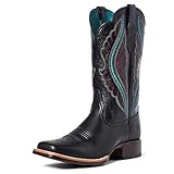 ARIAT Damen Cowboy Stiefel Primetime 35934 Westernreitstiefel Lederstiefel Schwarz 41.5 EU