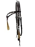 Thor Equine Kopfstück Futurity Tassel Westerntrense, Dunkelbraun (Dunkelbraun, Pony)