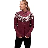 Fjallraven F84148-356 Övik Knit Cardigan W Dark Garnet S