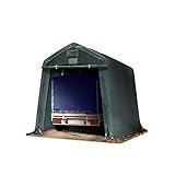 TOOLPORT Zeltgarage 2,4 x 3,6 m Weidezelt Premium Carport PVC 500 N Plane Unterstand Lagerzelt...