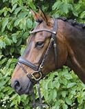 Hans Melzer Horse Equipment Trense Hannover, braun/messing, Warmblut