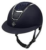Fair Play Reithelm Quantinum Chic W Navy Strass -M (56-58cm)