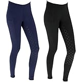 Covalliero Kerbl Reitleggings Equona, Vollbesatz, Damen Schwarz, 32/34