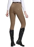 BALEAF Reithose Damen Reitsport Reitingleggings Silikon Strumpfhosen mit Reißverschlusstasche...