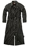 Kakadu Traders Australia Wachsmantel Oilskin Mantel Long Rider 3in1 mit extra Innenfutter Schwarz...