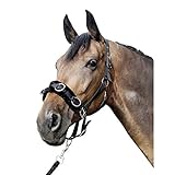 HKM 4057052241741 Kappzaum Aus Nylon Mit Plüschpolsterung9100 Schwarzvollblut
