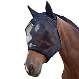 Harrison Howard CareMaster Midge-Proof Fleece Polsterung Pferde Fliegenmaske UV-Schutz mit...