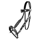 Brama West Portugiesische Trense Barockzaum Faro Barocktrense schwarz/Silber, Gr. Full