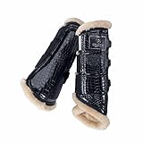 Eskadron Gamaschen Croco FauxFur Platinum 22 Navy M
