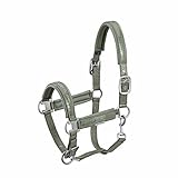 Eskadron Halfter Doublepin Croco Platinum 22 ashgreen V