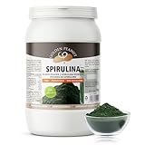 GOLDEN PEANUT Spirulina Algen Pulver 1 kg – 100% reines Spirulinapulver, Zellwände aufgebrochen,...